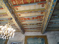 Chateau de Mauriac (31), Salon, Plafond peint